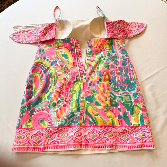 Lilly Pulitzer Shelli Dress Multi/Come Out Of Your Shell  Sz14 - Picture 14 of 16
